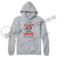 Sudadera "Live fast drive hard"