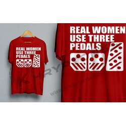Camiseta Real Woman use three pedals